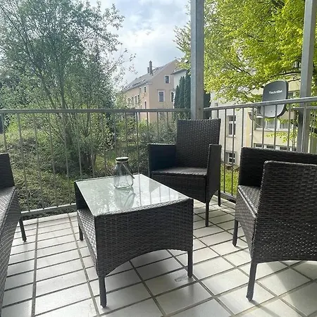 Modernes Apartment In Chemnitz Buitenkant foto